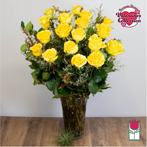 1.5 Dozen Yellow Rose Bouquet (Standard)