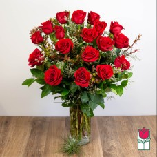 1.5 Doz. Extra Long Stem Red Rose Bouquet (Deluxe)