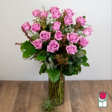 1.5 Dozen Extra Long Stem Lavender Rose Bouquet [Lavender Hue Varies] (Deluxe)