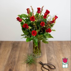 Beretania's Medium Stem Rose Arrangement - Red (Standard)