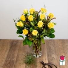 Beretania's Medium Stem Rose Arrangement - Yellow (Standard)