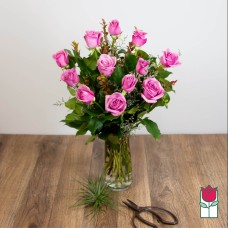 Beretania's Medium Stem Rose Arrangement - Lavender [Lavender Hue Varies] (Standard)