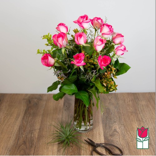 Beretania's Medium Stem Rose Arrangement - Pink (Standard)