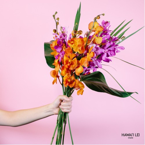 The Mokara Orchid Bouquet (Seasonal Colors Vary)