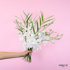 The Dendrobium Orchid Bouquet - The Standard White (10 Stems)
