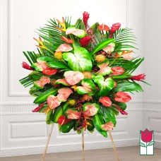 Beretania's Mele Tropical Wreath (Deluxe)