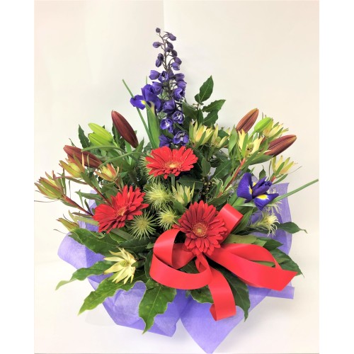 Mixed Fresh Floral Arrangement Inside A Water-box (Small)
