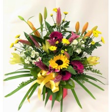 Large Bright Mixed Waterbox with Sunflower