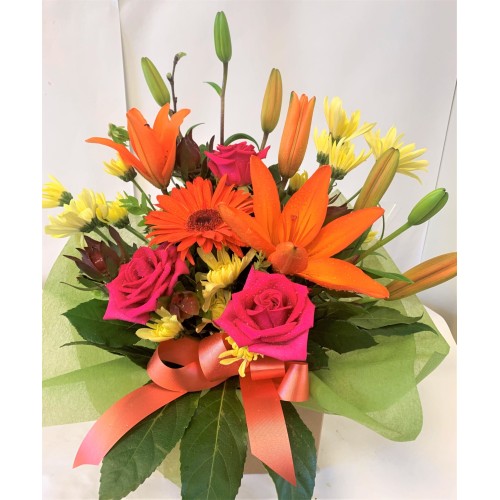 Bright Yellow, Hot Pink & Orange Square Waterbox