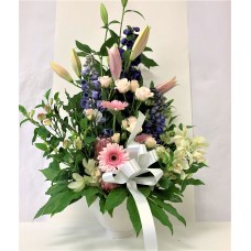 Pink & Purple Fresh Flower Arrangement