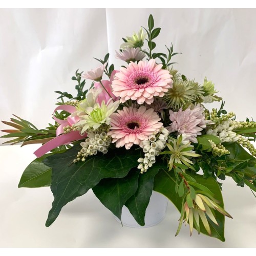 Pink Arrangement in a Pot