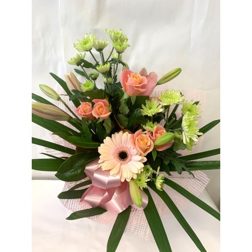 Peach and Green Flowers