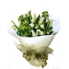 White Handtied Bouquet (Large)