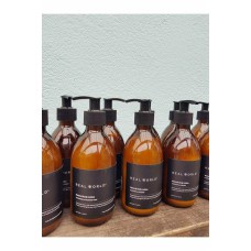 Real World Body Lotion 300ML Amber Glass Bottle