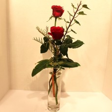 Budvase with Rose Bud