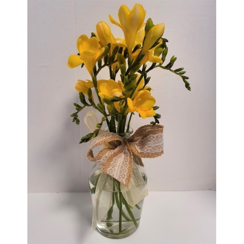 Freesias in Glass