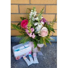 Mother's Day Garden Vase with Hand-Cream Gift Set