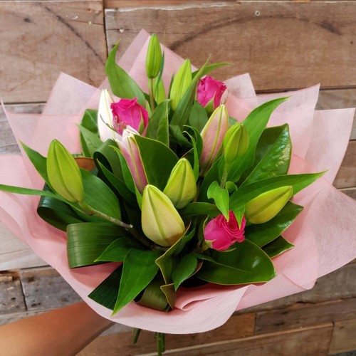 Lily and Rose Bouquet