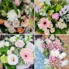 Florist Choice Pastel Handtied Bouquet (Medium)
