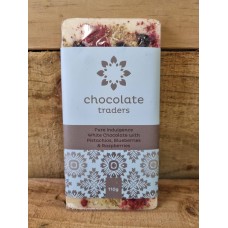 Pistachios, Blueberries, Raspberries White Chocolate Block
