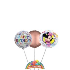 Disney Mini Mouse Birthday Balloon Bouquet