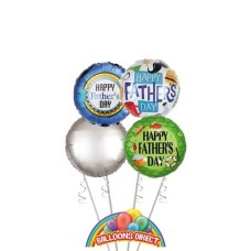 Fathers Day 4 Balloon Bouquet