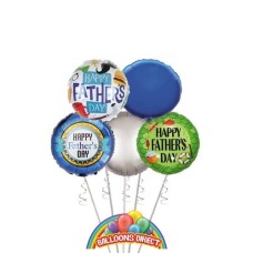 Fathers Day 5 Balloon Bouquet
