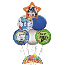 Fathers Day 6 Balloon Bouquet