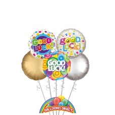 Good Luck Deluxe 5 Balloon Bouquet