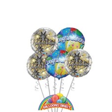 Congratulations Mix Deluxe Balloon Bouquet