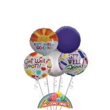 Get Well Soon Deluxe Balloon Bouquet