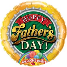 Hoppy Fathers Day Bottle Cap 18â€³ Foil Balloon