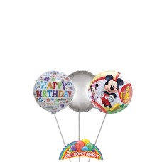 Mickey Mouse Birthday Balloon Bouquet