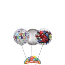 Marvel Spiderman Birthday Balloon Bouquet