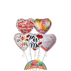 Valentines Day Deluxe Love Balloon Bouquet