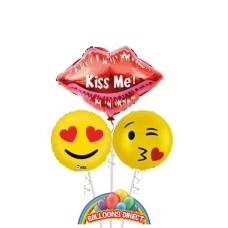 Valentines Day Emoji Balloon Bouquet