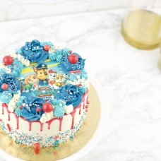 Paw Patrol Logo Cake (6 - 10 Persons (15cm))