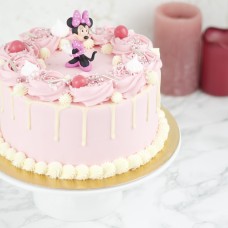 Pink Minnie Mouse Cake (12 - 15 Persons (18cm))