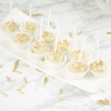 White & Gold Cake Pops (10 pieces)