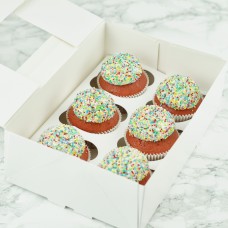 Rainbow Sprinkle Cupcakes (6 pieces)
