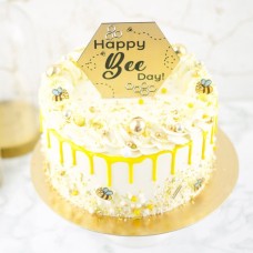 Happy Bee Day Cake (6 - 10 Persons (15cm))