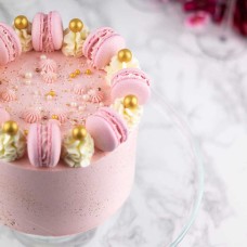 Pink & Gold Cake (6 - 10 Persons (15cm))