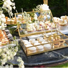 White & Gold Box: Cake & Sweets (75 persons)