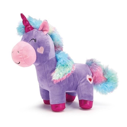 Lavender Unicorn with Rainbow Tail