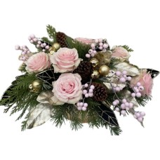 Champagne Holiday Centerpiece