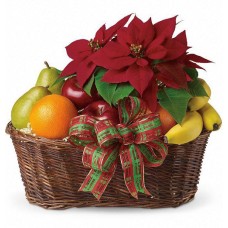 Holiday Bloom Fruit Basket