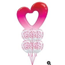 Heart on Hearts Balloon Bouquet