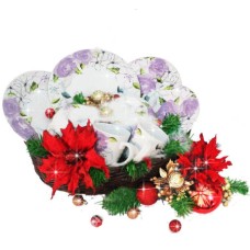 Parcel Keramik Natal: Dinner Set 9