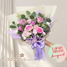 Buket Bunga Valentine Roses Mixed