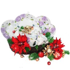 Parcel Keramik Natal: Dinner Set 8